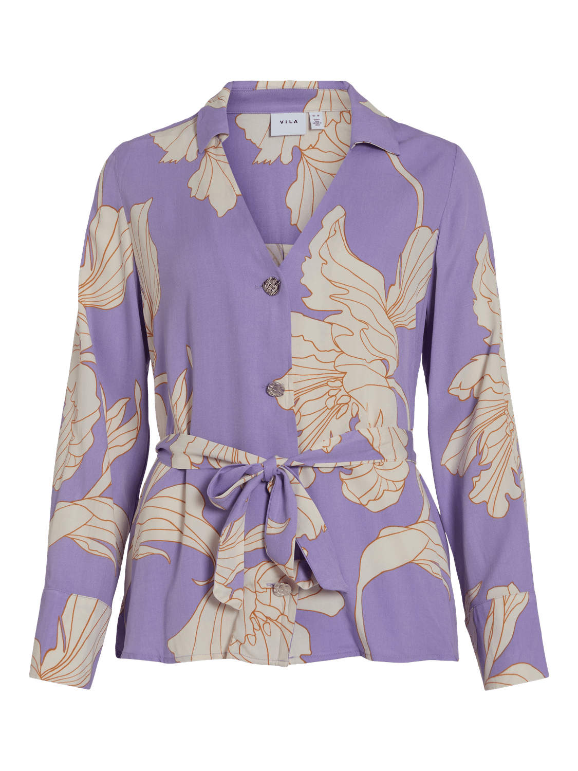 VIFLORENZA Shirt - Violet Tulip - VERO MODA & VILA Bergvik